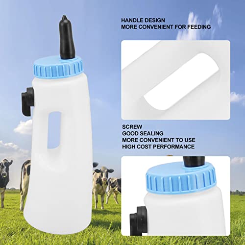 2.5L Vertical Calf Bottle, PE Calf Nursing Bottles, Portable Sheep Feeding Bottle for Lamb Calf Other Animals