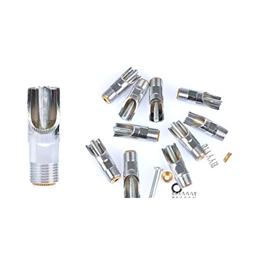 BUYGOO 10Pack Pig Nipple Waterer, Hog Nipple Waterer, 1/2" NPT Stainless Steel Automatic Pig Nipples Heavy Duty Water Drinker Feeder Watering Nipples for Piglets, Sows Drinking
