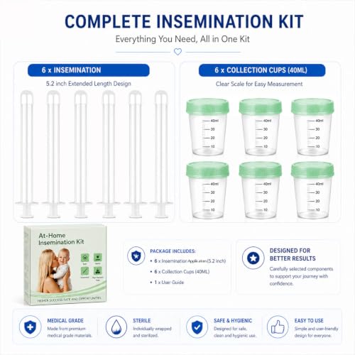 At Home Insemination Kit for Women 6 Pack – Extended Applicators
