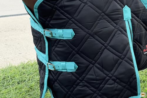 HILASON Quilted Western Horse Stable Blanket - Water Resistant - size: 78 In