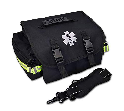 Lightning X Products Small EMT Medic First Responder Trauma EMS Jump Bag With Dividers - Stealth Black - color: Black