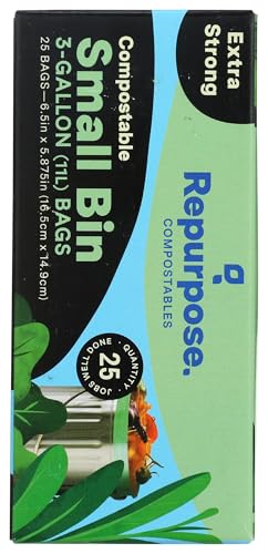 Repurpose Compostable 3 Gallon Food Scrap Bags, 25 CT
