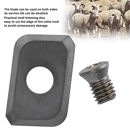 4 Sharper Blades Livestock Cow Cattle Hoof Trimming Tools for Horn Trimmer Disc Plate Single Blade, Imported Aluminium Alloy for Enhanced Performance