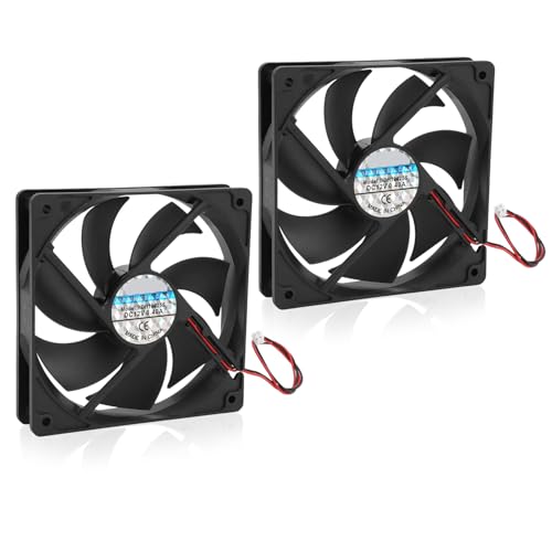 2Pcs Incubator Fan Incubator Exhaust Fan Low Noise High Power Motor | Incubator Uniform Temperature Fan for Poultry Farms Labs Upper Fan - style: Upper Fan*2pcs
