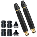 2PCS Home High pressure Car Wash Water Gun, Adjustable High Pressure Jet Sweeper Spray Nozzle with Leak-Proof Design，Applicable to Garden high Pressure hose Nozzle for Car Wash, Lawn, Patio Cleaning
