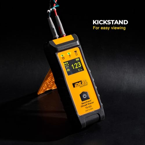 Ideal Electrical SureTrace Pro Circuit Tracer (61-950), 0-600 Volts | Non-contact voltage tester, continuity test, receptacle testing, measures AC amperage to 600A, find breakers, faults, & more