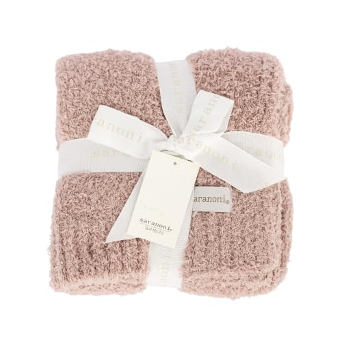 Saranoni Bamboni Baby Blanket | Luxury Plush Super Soft Blanket | Breathable Comfort Infant Baby Blankets for Boys & Girls | Pink, Mini - 15” x 20” | Luxury infant blanket featuring cloud-like softness, lightweight warmth, and a 15 x 20 inch size for ever