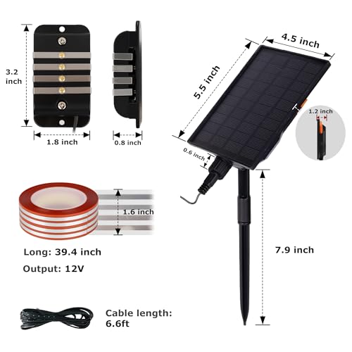 Slug Fence, Electric SnailStop Fence for Keep Snails Away from Raised Beds, Battery Power with Solar Panel, Animal and Environmentally Friendly
