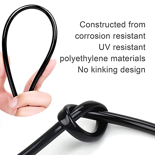 1500psi High Pressure System Parts, 3/8" OD High Pressure PE Tubing (65.6ft/20m)