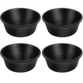 4pcs Rubber Feeder Pan - 4 Quart Durable Rubber Feed Pan, Resistant Animal Feed Bowl, Suitable for Horses, Goats, Chicken, Cats, Dogs, Dust Bath Container