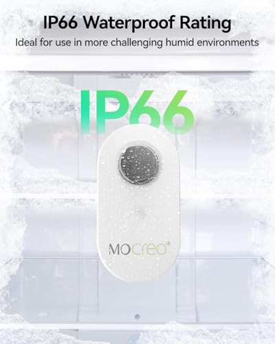 LS1 Long Range Thermometer Freezer Alarm, IP66 Waterproof, App Email Alert, 2 Years Data Logging, Remote Temperature Sensor for Fridge, RV, Greenhouse, Animals (H5Pro or H6Pro Hub Required)