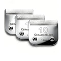 3 Pack 10 Blade Dog Grooming Blades Compatible with Andis Clippers | Dog Clipper Blades for Oster A5/Wahl KM ,Detachable Stainless Steel Blade,Size-10, 1/16-Inch Cut Length - color: 3pc 10:1/16''(1.5mm)