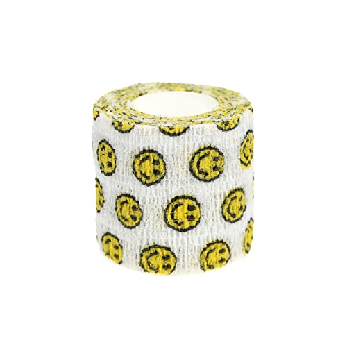 Self Adhesive Bandage Wrap Animal Cohesive Bandage Self Adherent Wrap First Aid Tape for Dogs Cats Horses Birds & Wrist Healing Ankle Sprain (2 Inch Sunshine Set 6 Rolls) - color: 2 Inch Sunshine Set 6 Rolls
