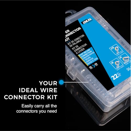 Ideal Electrical 30-1010 InSure 22 pc 10 AWG Lever Connector Kit (22 Pieces of Lever Wire Connectors) - size: 22 pc 10 AWG