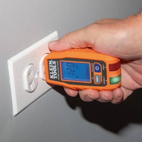 Klein Tools 80041 Outlet Repair Tool Kit with GFCI Receptacle Tester, Non Contact Voltage Tester and Wire Stripper, 3-Piece - size: Outlet Repair Kit
