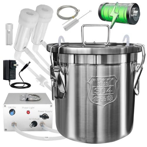 12L Goat Milking Machine, Rechargeable Pulsation Pump Milker (Pro) | Hantop UnitedFarm, Portable Battery Pump, Speed Adjustable, Auto Stop, SUS304 Stainless Steel Bucket, Food-grade material