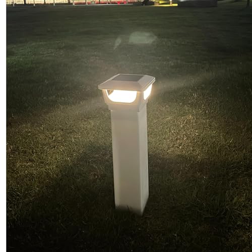 Brighticonic Solar Post Cap Lights Outdoor for 4x4, 3x3 – Auto On/Off Post Lights Solar Powered - Easy Install, IP65 Waterproof Deck & Fence Lights – Long Lasting Battery – 120 Lumen, CoolWhite - 2pck - color: White / Cool White 6000K - 2