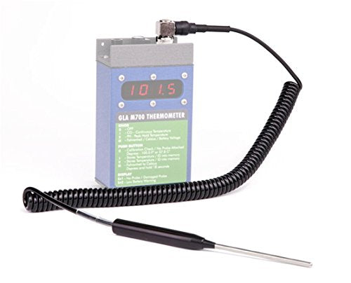 Replacement Probe for GLA M700, M750 or M900 Livestock Thermometer, 4" Straight