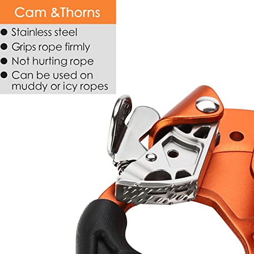 Climbing Hand Ascender for Rock Climbing Arborist (Right and Left) for 8~13 mm Rope - color: Left and Right