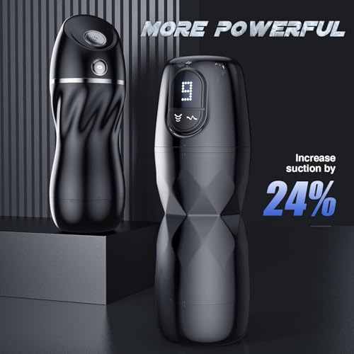 Masturbador para Hombre Male Milking Machine Male Masterburbatar with APP Control, Strong Vacuum Pump & 5 Sucking 9 Vibrating YA21