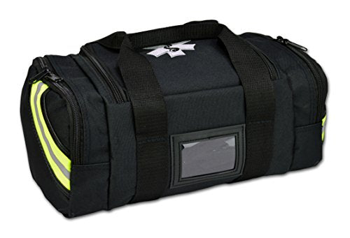Lightning X Value Compact Medic First Responder EMS/EMT Stocked Trauma Bag w/Basic Fill Kit A - Black - color: Black