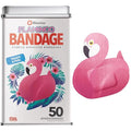 BioSwiss Bandages, Flamingo Shaped Self Adhesive Bandage Set, Latex Free, Sterile Wound Care, 50 Count - size: 50-Count Tin, style: Flamingo