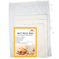 8Pack Nut Milk Bags,4 Sizes Unbleached Cotton Cheesecloth Bags,Food Strainer Bags,Reusable Muslin Strainer Bags for Yogurt, Juice,Wine,Cheese making(8x12"/12x14"/12x16"/16x22")