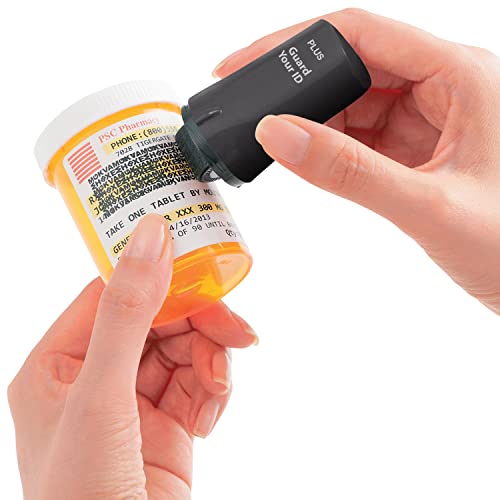 Guard Your ID Identity Theft Protection Roller Stamp for Mail & Documents - color: Black, size: Standard