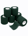 FriCARE Self Adhesive Bandage Wrap, Medical Tape in First Aid Kit | Elastic Cohesive Bandages for Sports/Vet/Wrist Ankle Wounds, 2 Inches X 5 Yards, Latex-free 6 Rolls, Hunter Green - color: Hunter Green