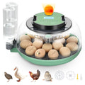 18 Egg Incubator with Automatic Egg Turning for Hatching Chicken Quail Duck | Hatching Unit with Digital Control & Built-in Candler, 2 Size Egg Tray Automatic Water Refill, Egg Incubator for Turkey Goose