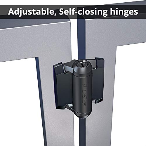 D&D MLTPTCA1CAPSPKA Pool Safety Gate Kit: MagnaLatch Top Pull, Hinges & Cap | Pool safety gate hardware kit includes MagnaLatch Top Pull 20-inch gate latch, 2 self-closing TruClose hinges & a Safety Cap