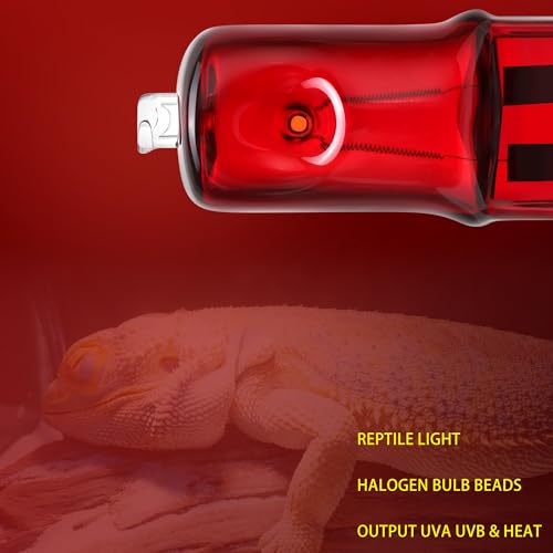 3 Pack G9 Infrared Heat Lamp Bulbs - Dimmable Night Red UVA Reptile Heat Lamp, 2 Pin Base Mini Reptile Light Bulb Replacement (50 Watt)