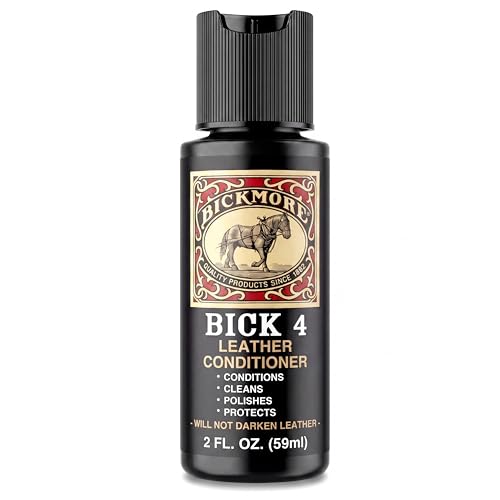 Bick 4 Leather Conditioner & Cleaner, Won't Darken Boots, Couch, Bags 2 oz | Made in USA, For Shoes, Furniture, Jackets, Auto Interiors, Apparel & Accessories - size: 2 oz