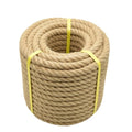 Jute Rope Natural Jute Manila Rope Nautical Hemp Rope Twisted Natural Thick Heavy Duty Ropes for Crafts, Bundling,Anchor, Hammock, Nautical, Cat Scratching Post, Railings,Decorate (3/4 in X 100 Ft) - size: 3/4 Inch×100 Feet