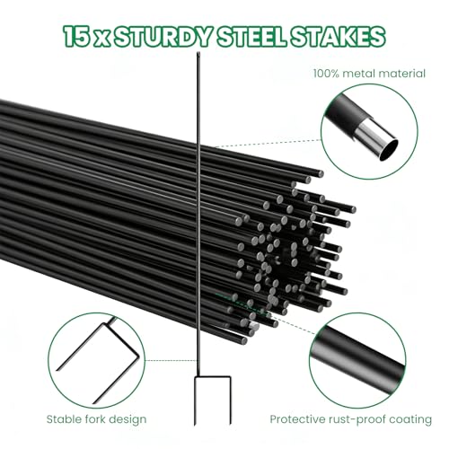 SUNYRISY Plastic Dog Fence Garden Mesh Fence Roll 40in x 82ft | Outdoor Temporary Fencing with Metal Stakes, Chicken Fencing Netting Animal Barrier for Backyard Poultry Pet, Green Grid - color: Green Grid