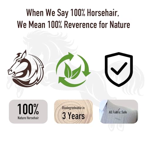 3-Piece 100% Horse Hair Shoe Brush Kit Premium Dauber Applicators Leather Care Cleaning Set with Polishing Brushes and Microfiber Cloth for Leather Suede Shoes Boots Bags Cars Cleaning Polishing