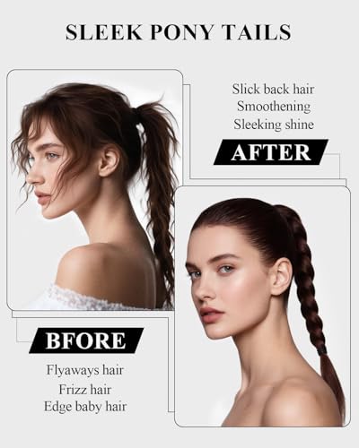 100% Boar Bristle Slick Back Hair Brush | Natural Peach Wood Handle | Restores Shine, Controls Frizz, Smooths Flyaways | Teasing Adds Volume Styling Tool | For Sleek Ponytails, Buns & Beard Grooming
