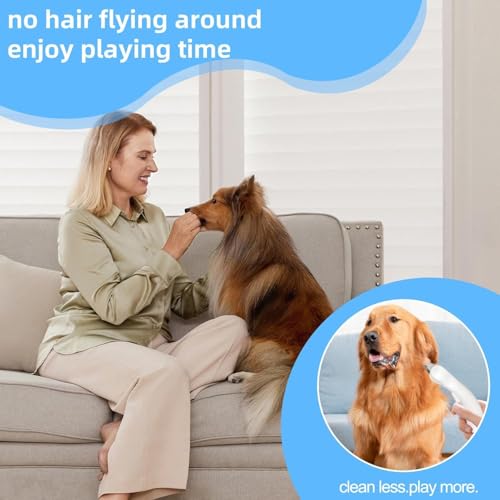 Undercoat Rake for Dogs & Cats, 3-in-1 Skin-Friendly Pet Fur Brush with One-Click Self-Clean Button, Deshedding Dog Brush for Long haired Pets, Cat Comb Removes Matted Fur & Loose Hair (Light-Green) - color: Light-Green