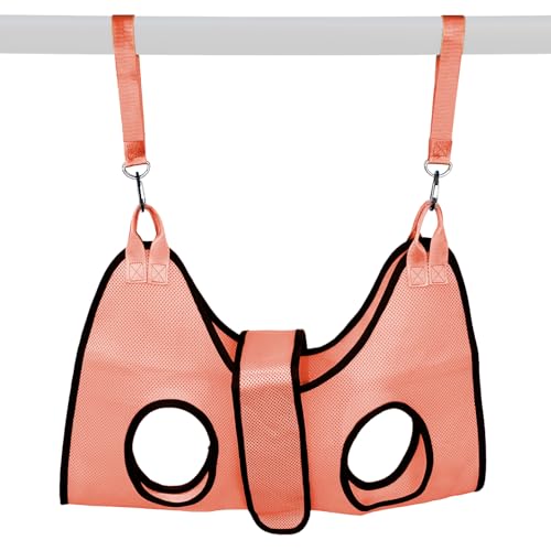Haminway Pet Grooming Hammock – Large Dog Grooming Sling for Nail Trimming, Bathing & Ear/Eye Care – Pink - color: Pink