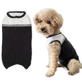 Dog Surgical Suit - Recovery Onesie for Dogs After Surgery, Spayed Female/Male Puppy, Breathable Anti-Lick Clothes, Alternative to Cone(Black and White-XXS) - color: black and white, size: XX-Small
