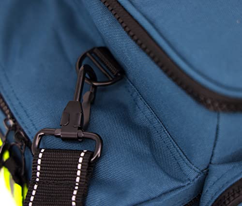 Lightning X Products Lightning X Mid-Sized First Responder EMT Bag | LXMB25 Fully Stocked Aid Kit w/ 200+ BLS Supplies - Blue - color: Blue