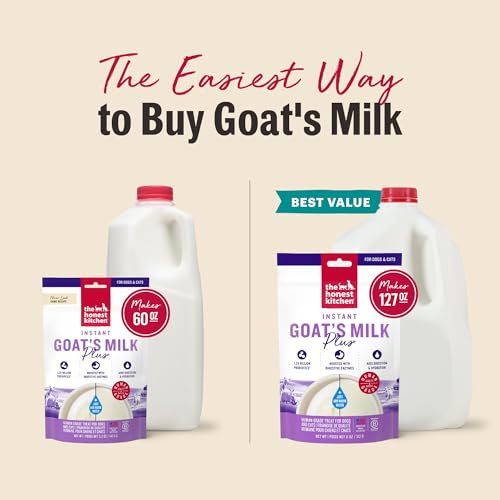 The Honest Kitchen Human Grade Instant Goat's Milk Plus for Dogs and Cats, 11 Ounces - size: 11 Ounce (Pack of 1)