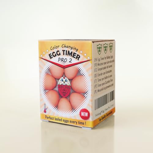 Nobleegg Egg Timer Pro2 Boiling Soft Medium Hard Eggs Kitchen Gadget Tricolor Certified - color: Tricolor