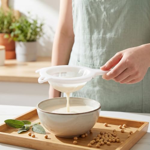 5 Pack 200 Mesh Fine Mesh Strainer, Cheese Cloth Bags for Straining | Bowl-Shaped Nut Milk Bags, Reusable Nylon Cheese Cloth Filter Bag for Nutmilk Juices Cold Brew Tea Coffee Juice Soy
