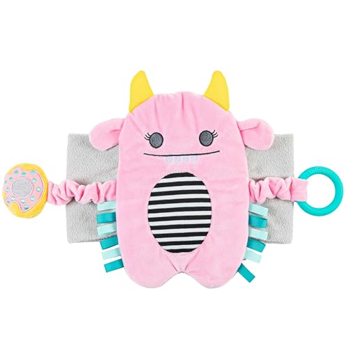 Dr. Brown's Gripebelt Heated Belly Band, Soothe Baby's Tummy with Gentle Warmth and Compression, Monster, 3m+, Pink - color: Pink Monster, size: 3m+ (Pack of 1)