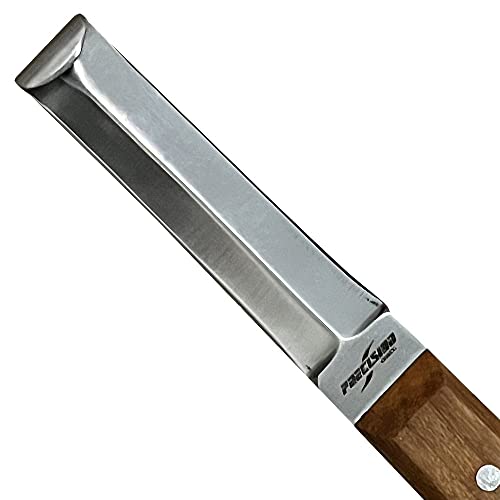 Farrier Tool - Japanese Stainless Steel Double Edge Sharp Hoof Knife - Smooth Wooden Handle Made of Premium Materials