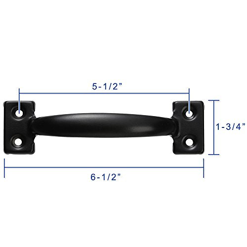 V171 6-1/2” Pulls in Black (6 Pack) - size: 6-1/2 inch 6 Pack