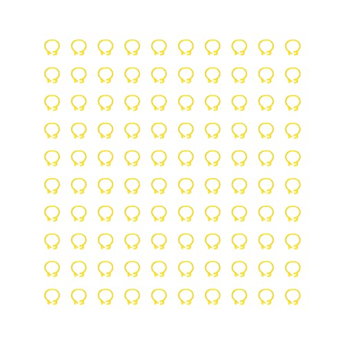 Zerodis 100PCS 8mm Leg Rings, Plastic Identification Bands for Pigeons, with Reusable Easy to Install for Poultry Dove Marking (Yellow) - color: Yellow