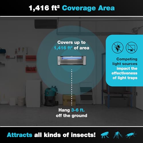 Catchmaster Vector Plasma One Wall-Mounted UV Fly Light Trap - 1,900 sq. ft. Catch Zone, UV Lamp Fly Trap for Dining Rooms, Commercial Kitchens, Fresh & Dry Food Storage, and Clean Medical Spaces - style: Plasma One - 1,416 sq ft