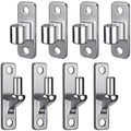 Insaga 304 Stainless Steel Gate Hinges 4 Pack, Heavy Duty Wall Mount Hinges with 5/8" Pin, One-Piece Casting Farm & Chain Link Fence Gate Hardware - color: Silver-SS-4Pack